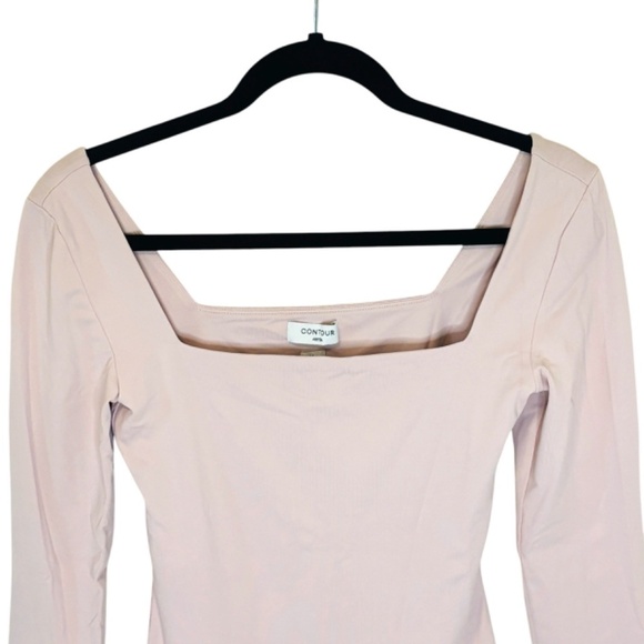 Aritzia Contour Pink Body Suit long sleeve Sm Medium LIKE NEW - Picture 5 of 7